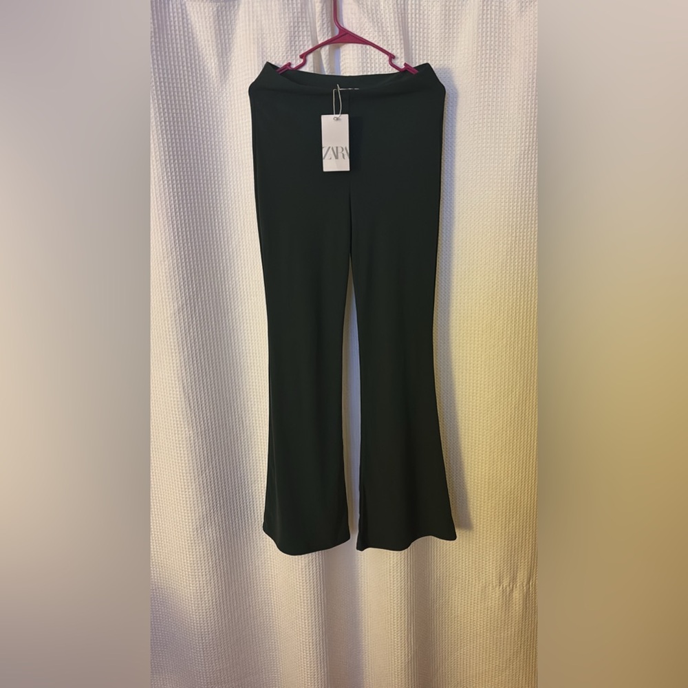 Zara Women's Elegant Black Flare Pants